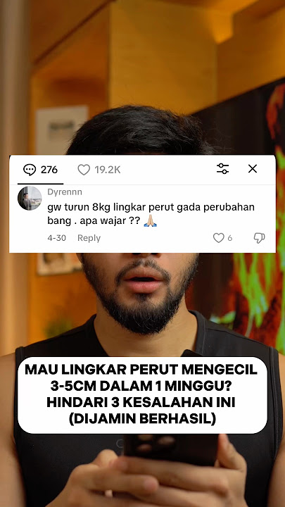 MAU LINGKAR PERUT MENGECIL 3-5CM DALAM 1 MINGGU? HINDARI 3 KESALAHAN INI (DIJAMIN BERHASIL) #shorts