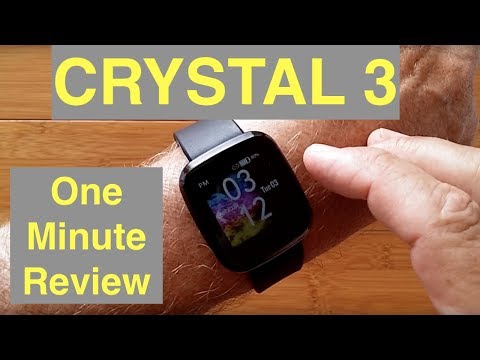 ZEBLAZE CRYSTAL 3 Inexpensive IP67 Waterproof Apple Watch Shaped Smartwatch: One Minute Review
