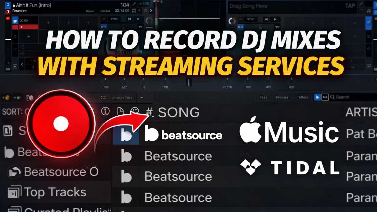 How to Record DJ Mixes with Streaming Services | Serato DJ Pro Tutorial ...