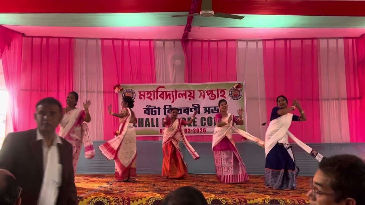 অসম আমাৰ ৰূপহী dance performed by Science faculty || College week || Behali Degree College