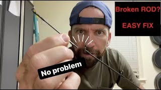 How to fix a BROKEN Fishing rod 