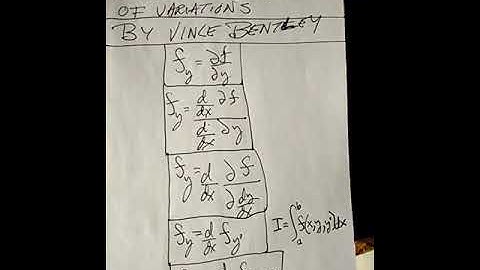 Euler Lagrange equation derivation calculus of variations very fast