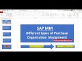 Sap mmtypes of purchase organisations to define and assign to the levels in company overview