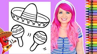 Coloring a Sombrero & Maracas Coloring Page | Crayola Crayons by Kimmi The Clown 12,199 views 8 days ago 4 minutes, 2 seconds