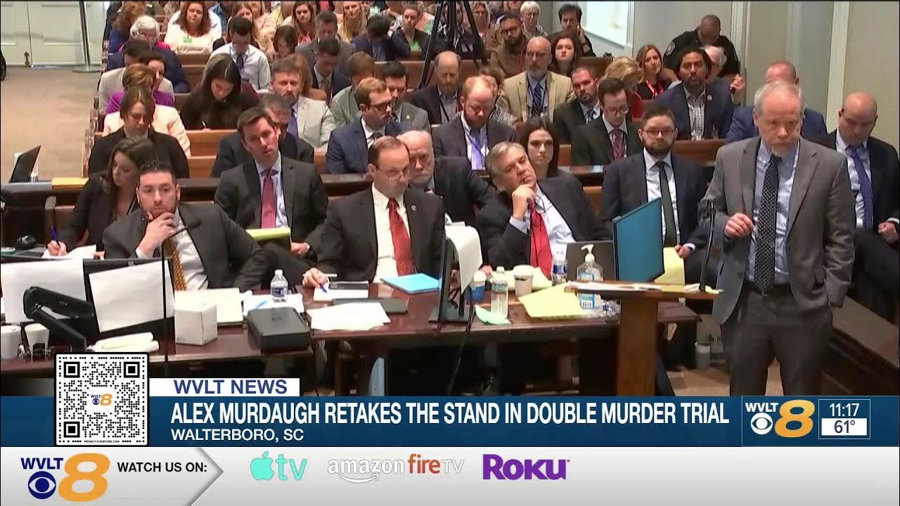 Testimony resumes with Alex Murdaugh crossexamination in South