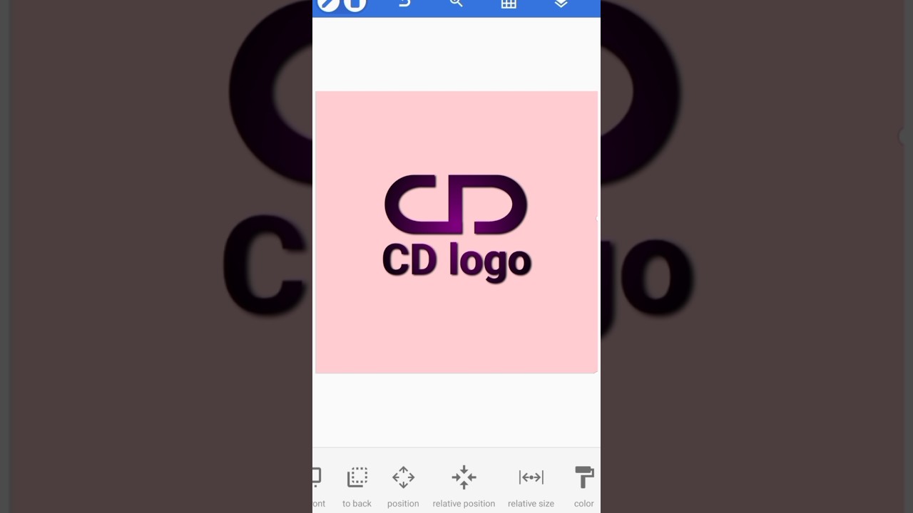 CD logo in pixelLab tutorial | letter logo design