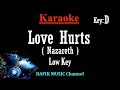 Love Hurts ( Karaoke) Nazareth Low key D (Man key/ Male key)