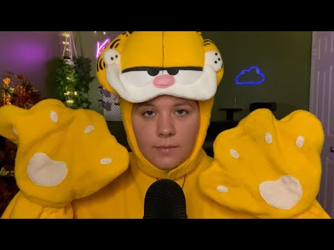 ASMR Garfield gives you a fast cranial nerve exam
