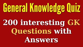 General Knowledge (GK) Quiz Questions and Answers