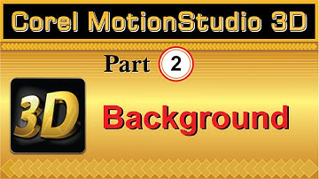How to Change Background in Corel Motion Studio 3D Part 02 tutorial by, Amjad Graphics Designer