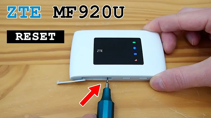 ZTE MF920U mobile 4G router Wi-Fi • Factory reset