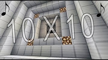 Tutorial: Noteblock 10x10 Double Vault Door [Java 1.13+]
