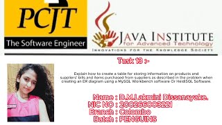 Question Set 13 | Database Management System | Java Institute