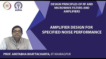 Amplifier design for specified noise performance