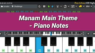 Manam main theme bgm -piano notes