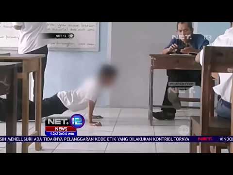 Telat Masuk Kelas, Siswa SMK Ditendang Guru Sendiri - NET12