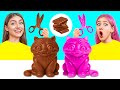 風船ガムvsチョコレートフードチャレンジ | 面白いフードハック Trend DO Challenge