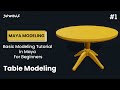 Maya modeling tutorial for beginners  1  table modeling in maya 2022