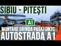 Autostrada a1 pitesti  curtea de arges  montare grinda pasaj dn7c  pitesti  sibiu sectiunea 5