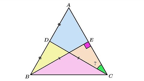 Find ∠ACD || Altitude BE = Median CD || Mid-Point Theorem | Right Angled Triangle | Geometry Problem