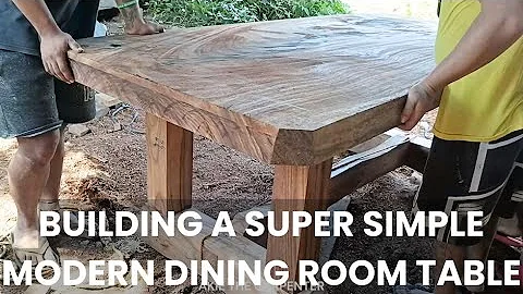 Building a Super Simple Modern Dining Room Table I High Quality Dining Table I Akie The Carpenter