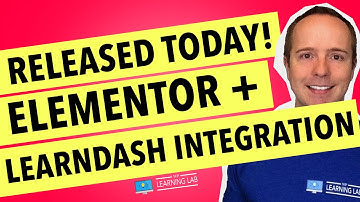 Elementor LearnDash Intergation Just Released