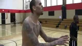 CHRIS BROWN,KEVIN HART,NERO..ETC. PLAY BASKETBALL CHRIS BROWN,KEVIN HART,NERO..ETC. PLAY BASKETBALL