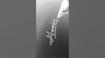 Manaswi Name Signature Styles #youtubeshorts #viralvideo
