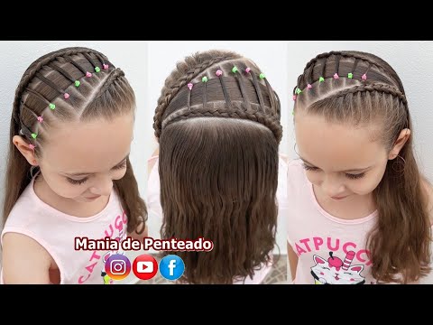 Penteado Infantil Trança Inversa com Ligas em Ponte | Bridge Braid  Hairstyle with Elastics for Girls - thptnganamst.edu.vn