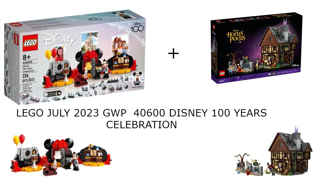 LEGO JULY 2023 GWP 40600 DISNEY 100 YEARS CELEBRATION YouTube