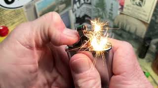 Rough Striking, Wick Tugging And Refueling Our Ronson Whirlwind Automatic Petrol Lighter Project