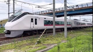 3M E657系K12編成 特急 ひたち3号 仙台行 常磐線 高萩～南中郷間 通過 0805-07