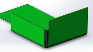 Welded corner & Closed corner options in Solid works Sheetmetal