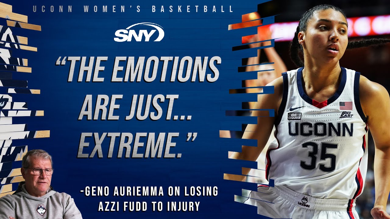 Geno Auriemma talks UConn's emotions after losing Azzi Fudd to injury | The Geno Auriemma Show | SNY