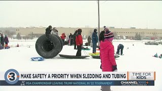 Make safety a priority when sledding and tubing this winter