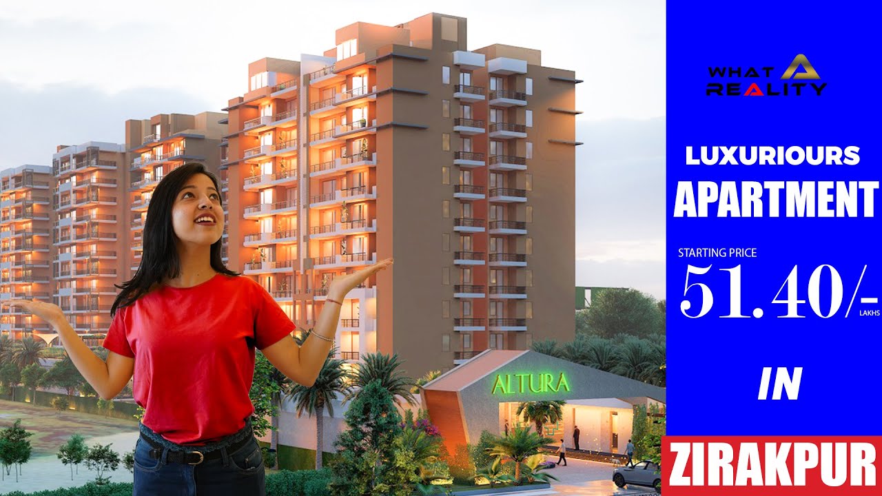 Flats Under 60 Lakhs In Zirakpur 🏢Altura (3BHK) Apartments 🛩️Near