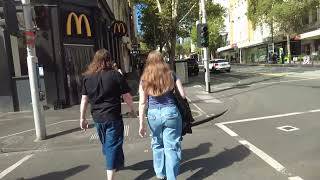 Sunny Melbourne Walk | Warburton Lane, Bourke Street Mall & Collins Place