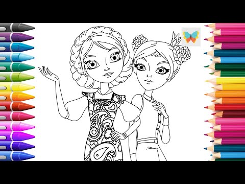 Царевны | Рисуем Дашу и Василису | Учимся рисовать Раскраски для Детей KidsColoring