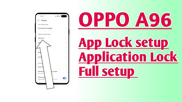 OPPO A96 App Lock setup Application Lock Full setup