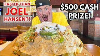 FASTER THAN @JoelHansen $500 CASH | WORLD’S LARGEST QUESADILLA CHALLENGE | LAS VEGAS | MAN VS FOOD