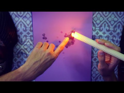 Candle Wax Predictions on Paper (ASMR)