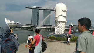 Full Video : Merlion Park, Siang vs Malam