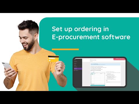 Set up ordering in E-procurement software