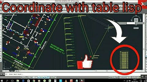 How to make XY Cordinate with Table using lisp