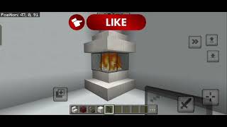 How to make Modern Fireplace in Minecraft 