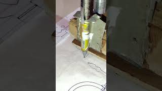 Writing Afifa Name in Hindi with DIY CNC Machine! 🖋️🤖 #Shorts