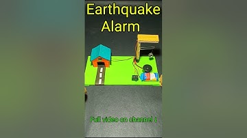 Earthquake detector alarm working model science project #youtubeshorts #shorts #short