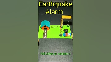 Earthquake detector alarm working model science project #youtubeshorts #shorts #short