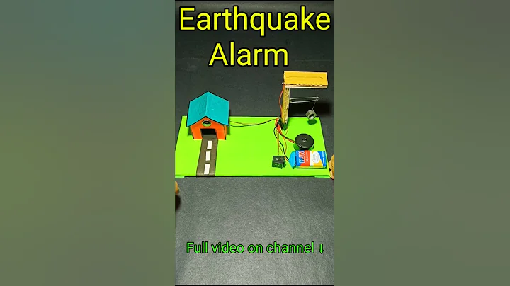 Earthquake detector alarm working model science project #youtubeshorts #shorts #short