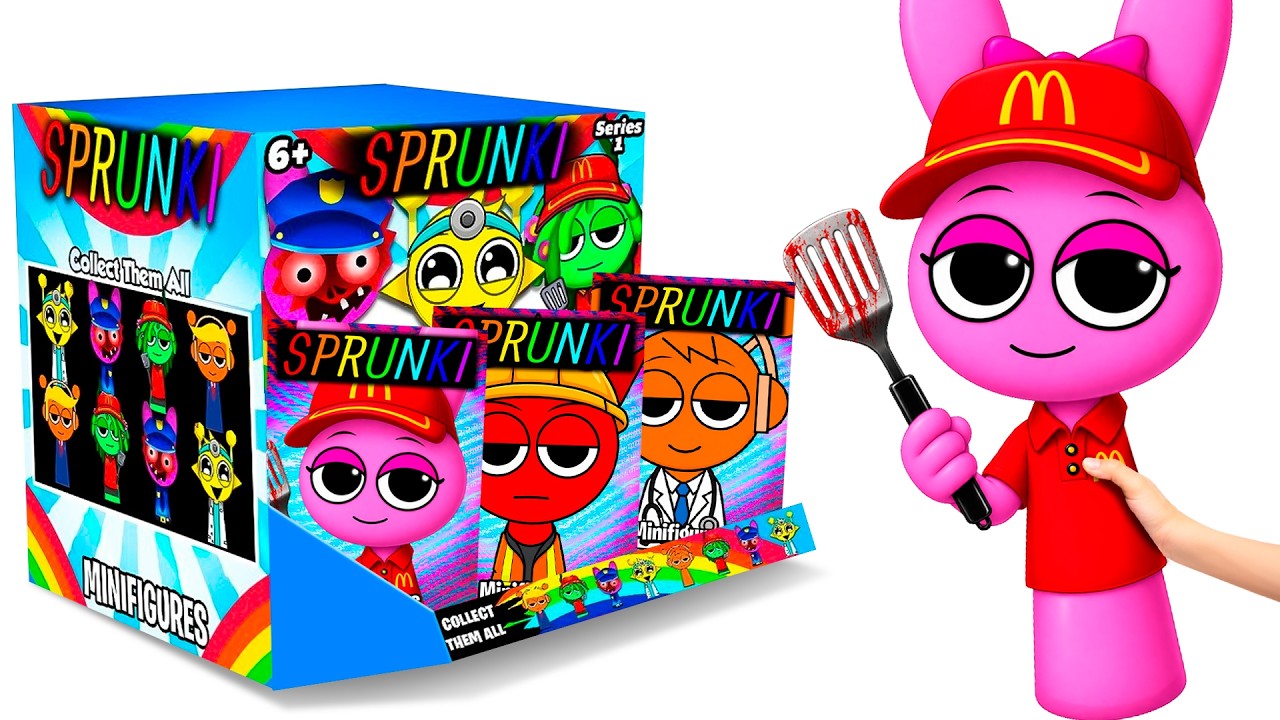The BIGGEST Sprunki JOB MYSTERY BOX! NEW MCDONALDS, DOCTOR SIMON, Wenda & GRAY Minifigures